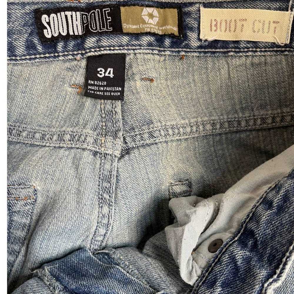 Southpole Denim Jean Vintage Distressed Boot Cut … - image 7