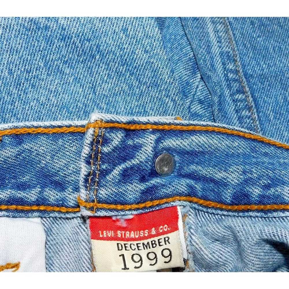 Levis 501 Vintage Button Fly Blue Jeans Straight … - image 10