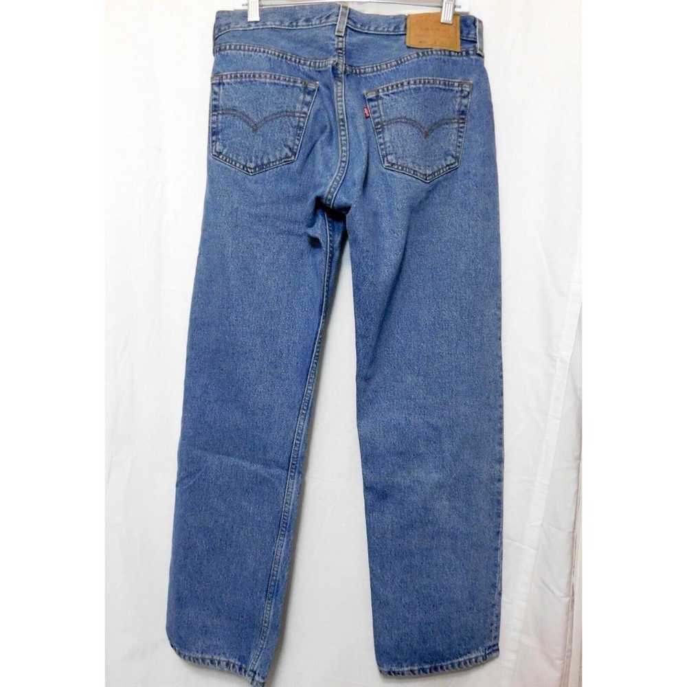 Levis 501 Vintage Button Fly Blue Jeans Straight … - image 4