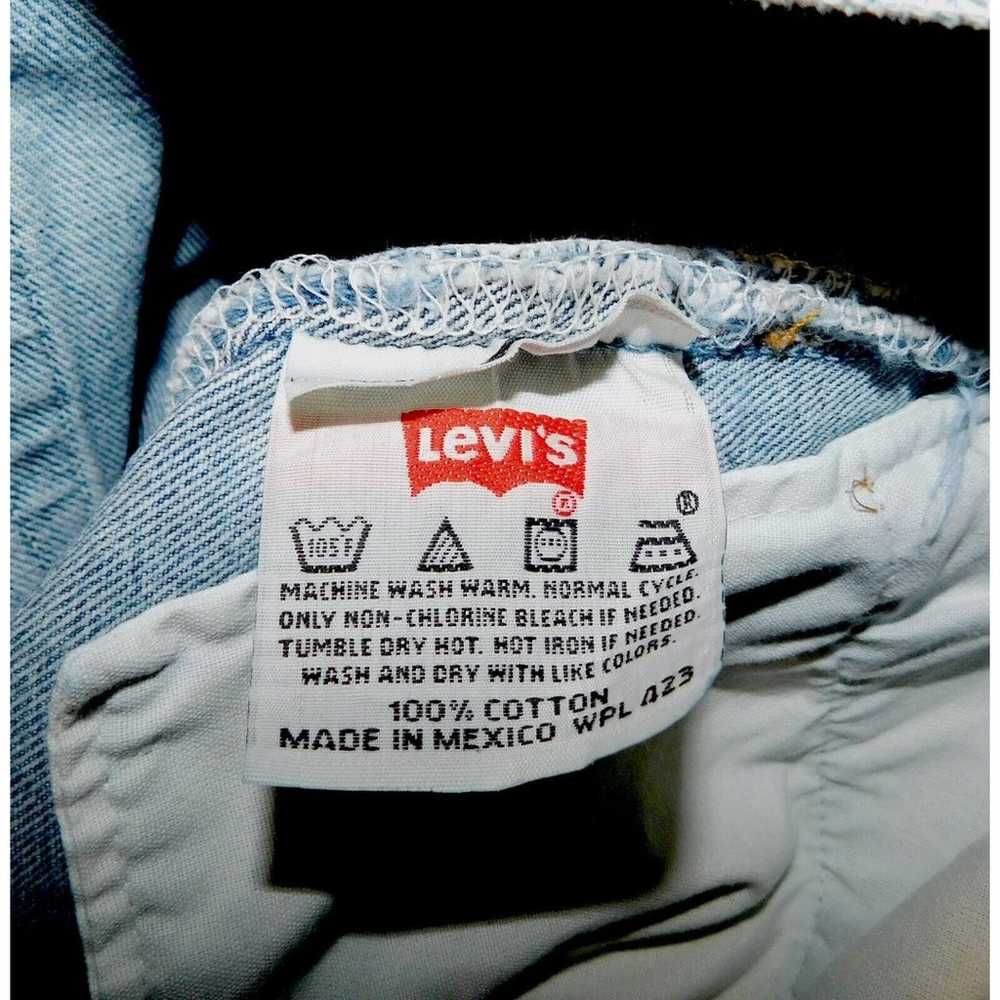 Levis 501 Vintage Button Fly Blue Jeans Straight … - image 8