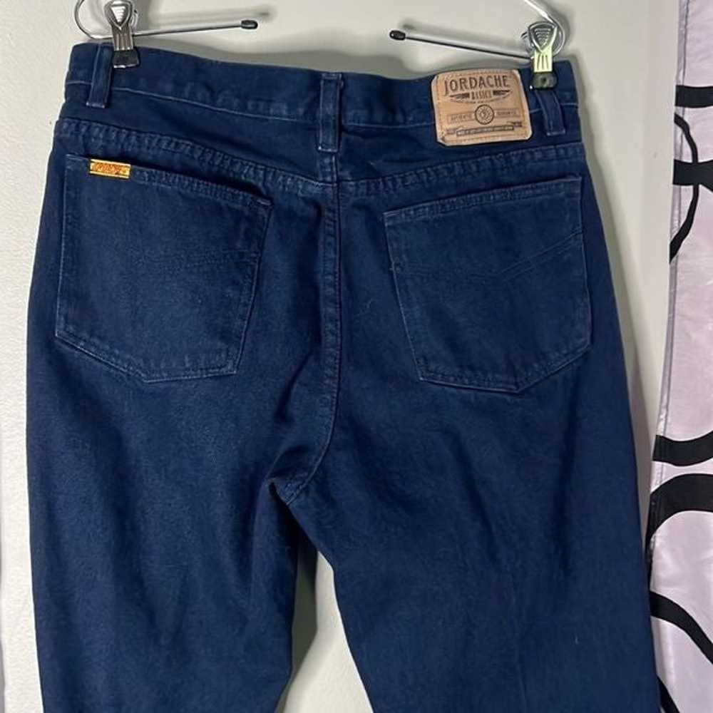Jordache Jeans Men's 33x 32 Vintage Dark Denim Bl… - image 10
