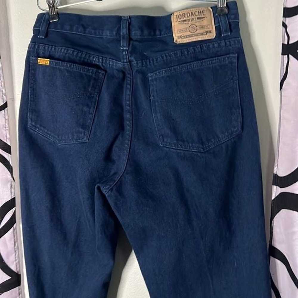 Jordache Jeans Men's 33x 32 Vintage Dark Denim Bl… - image 11