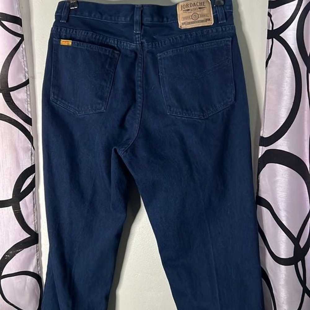 Jordache Jeans Men's 33x 32 Vintage Dark Denim Bl… - image 12