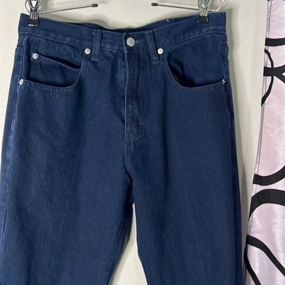 Jordache Jeans Men's 33x 32 Vintage Dark Denim Bl… - image 3