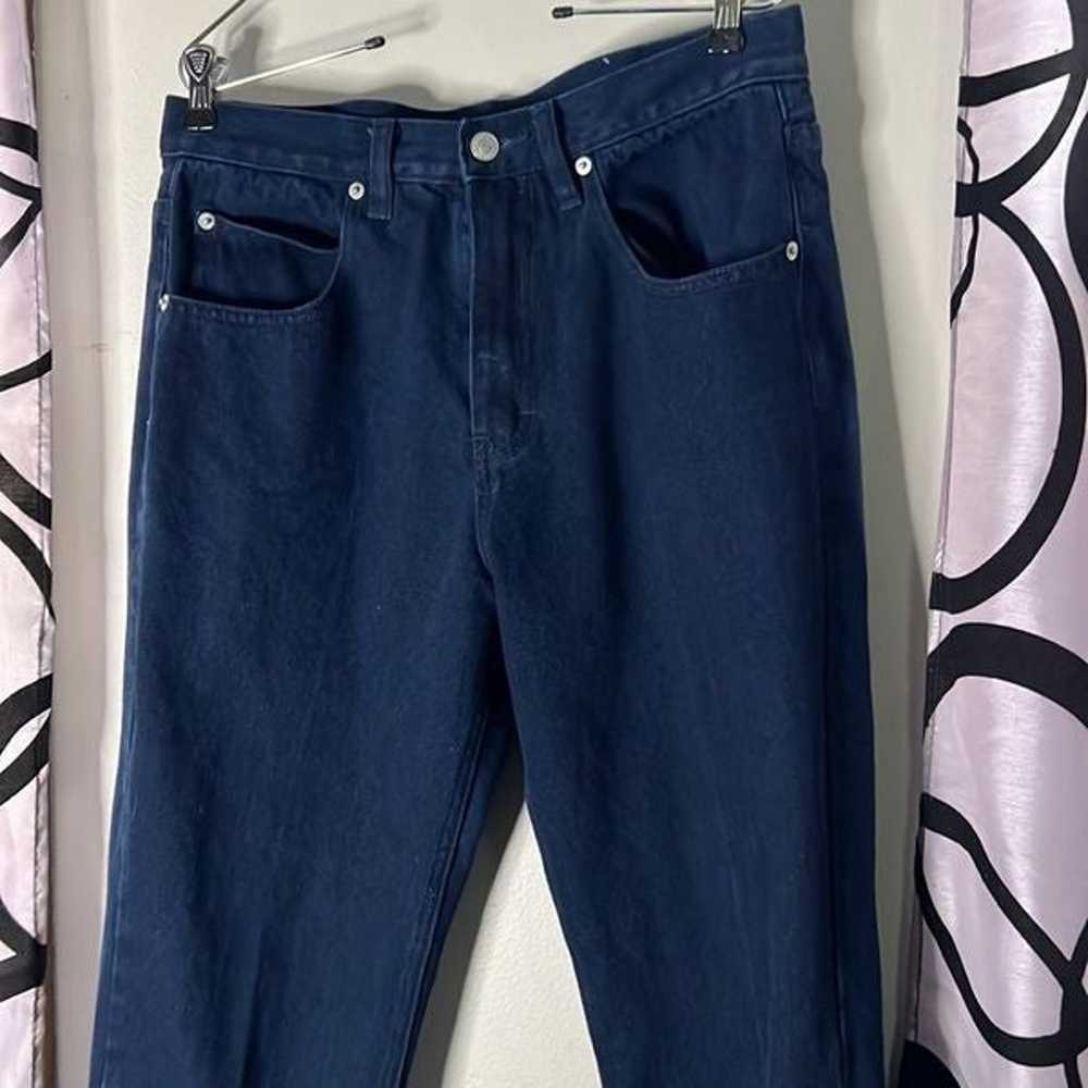 Jordache Jeans Men's 33x 32 Vintage Dark Denim Bl… - image 4