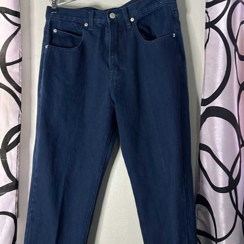 Jordache Jeans Men's 33x 32 Vintage Dark Denim Bl… - image 5