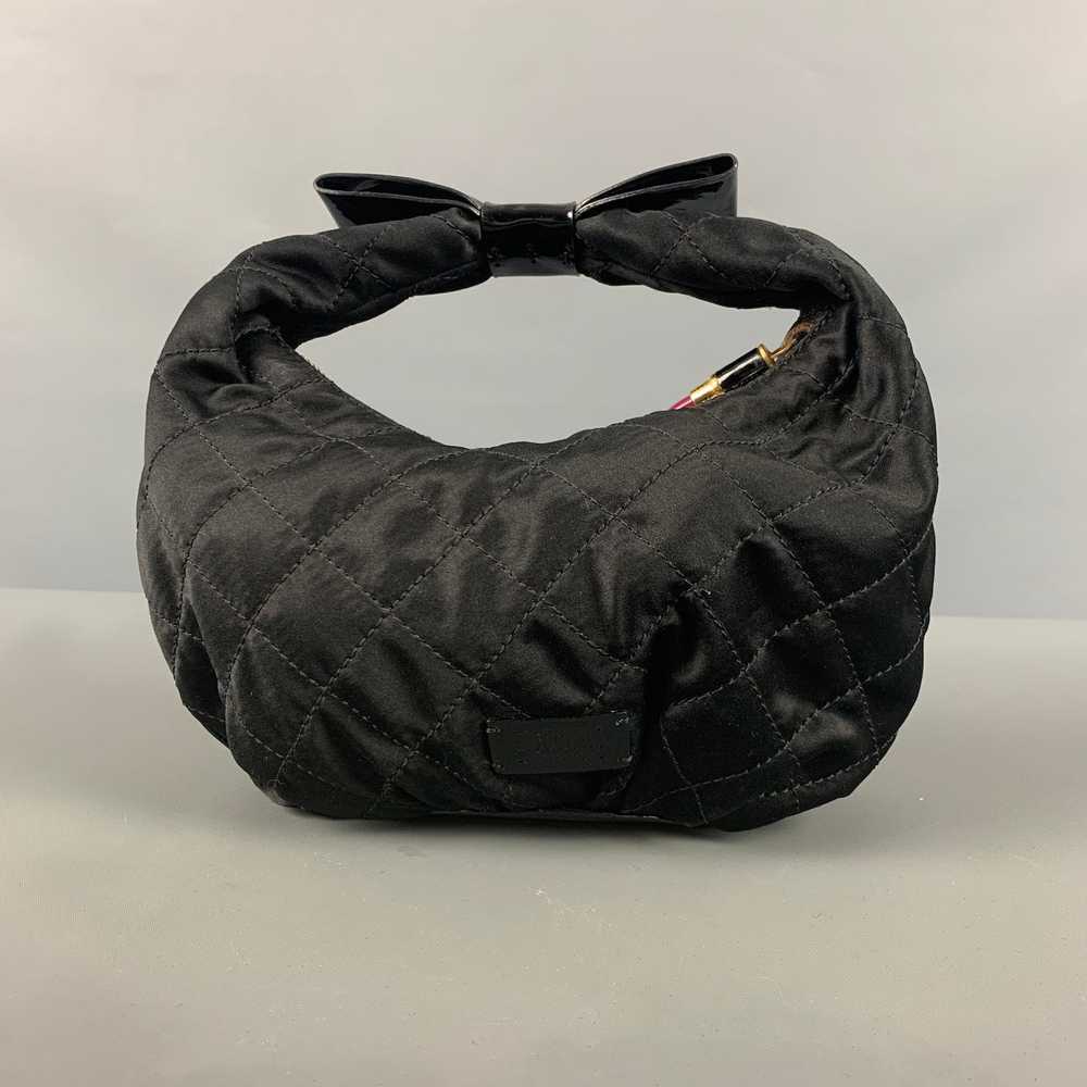 Moschino Black Quilted Mini Handbag & Leather Goo… - image 1