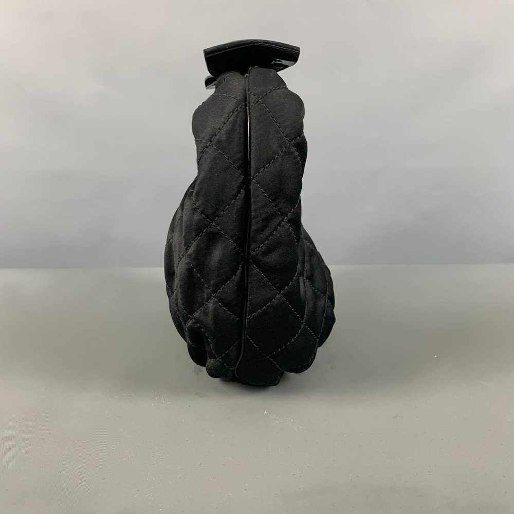 Moschino Black Quilted Mini Handbag & Leather Goo… - image 5