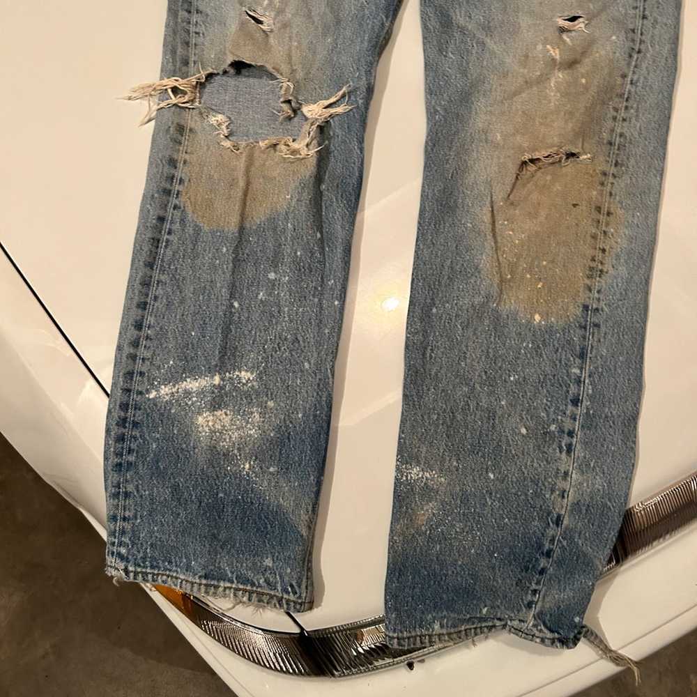 Levi’s 501 Distressed Vintage Denim Jeans - image 3