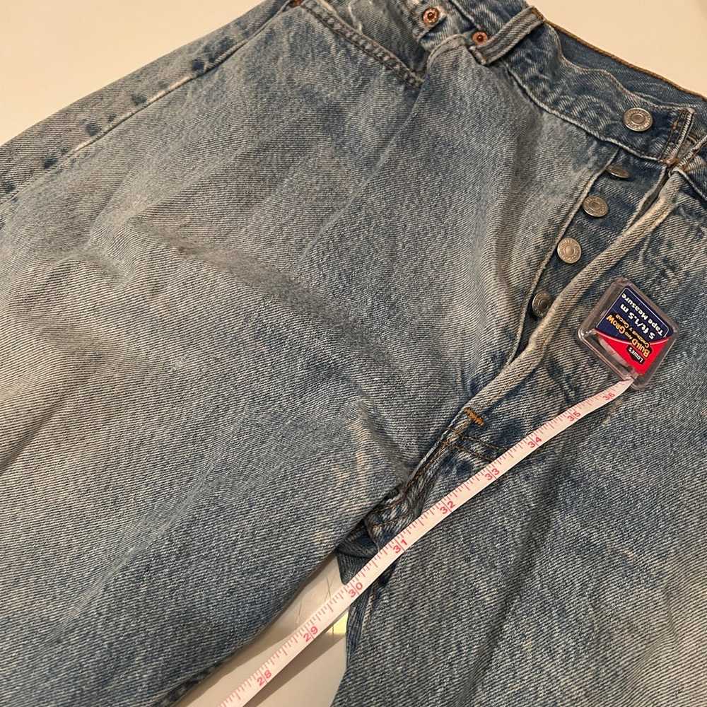 Levi’s 501 Distressed Vintage Denim Jeans - image 4
