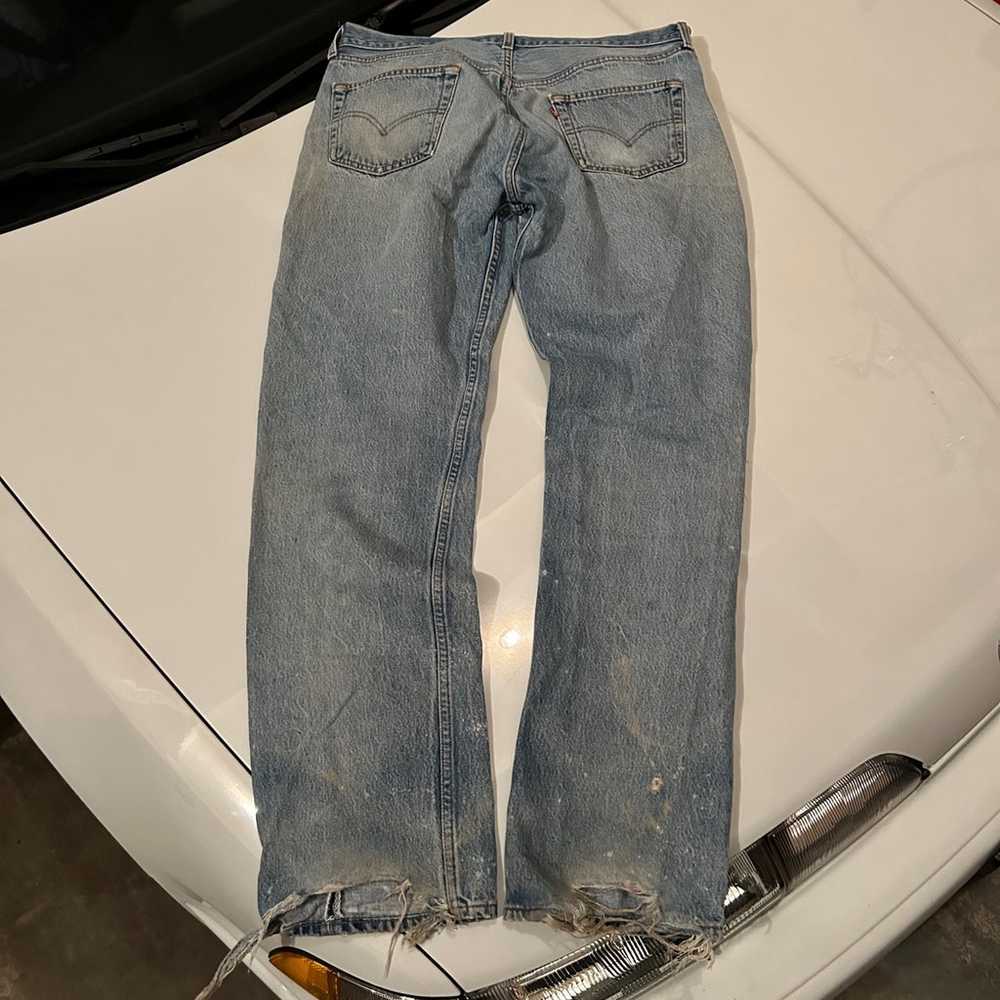Levi’s 501 Distressed Vintage Denim Jeans - image 7