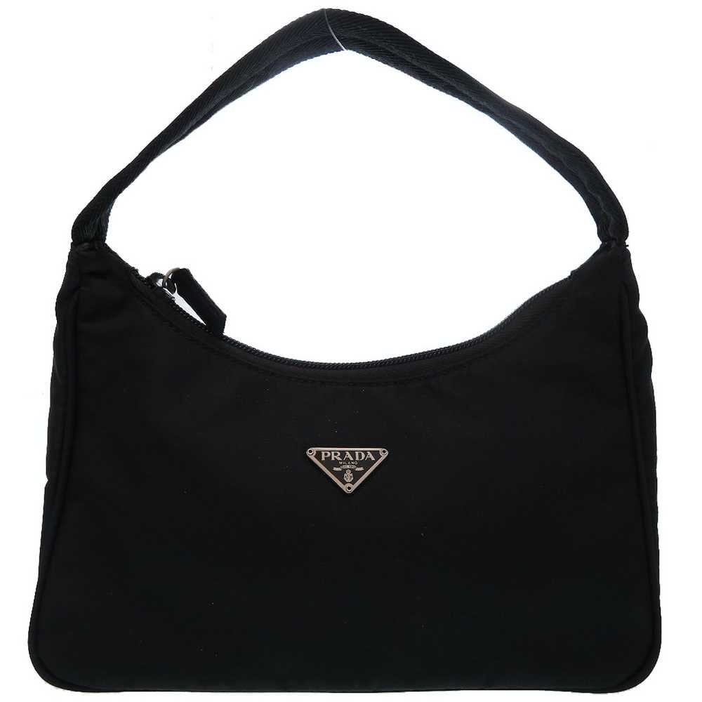 Prada Prada Nylon Accessory Pouch Handbag Black - image 1