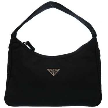 Prada Prada Nylon Accessory Pouch Handbag Black