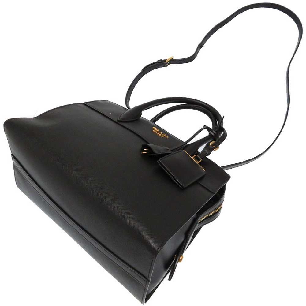 Prada Prada Esplanade Leather 2way Handbag Black - image 5