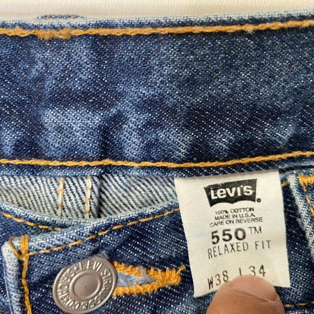 Levi's Vintage 550 Men's Blue Relaxed Fit Jeans 5… - image 4