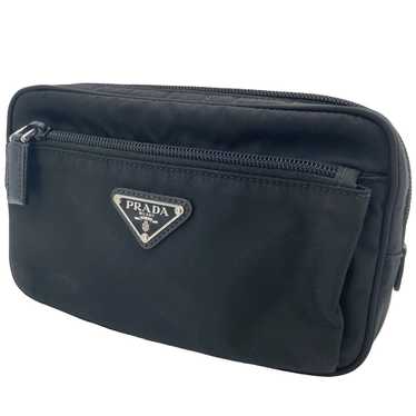 Prada Prada Nylon Belt Body Bag Waist Pouch Black - image 1