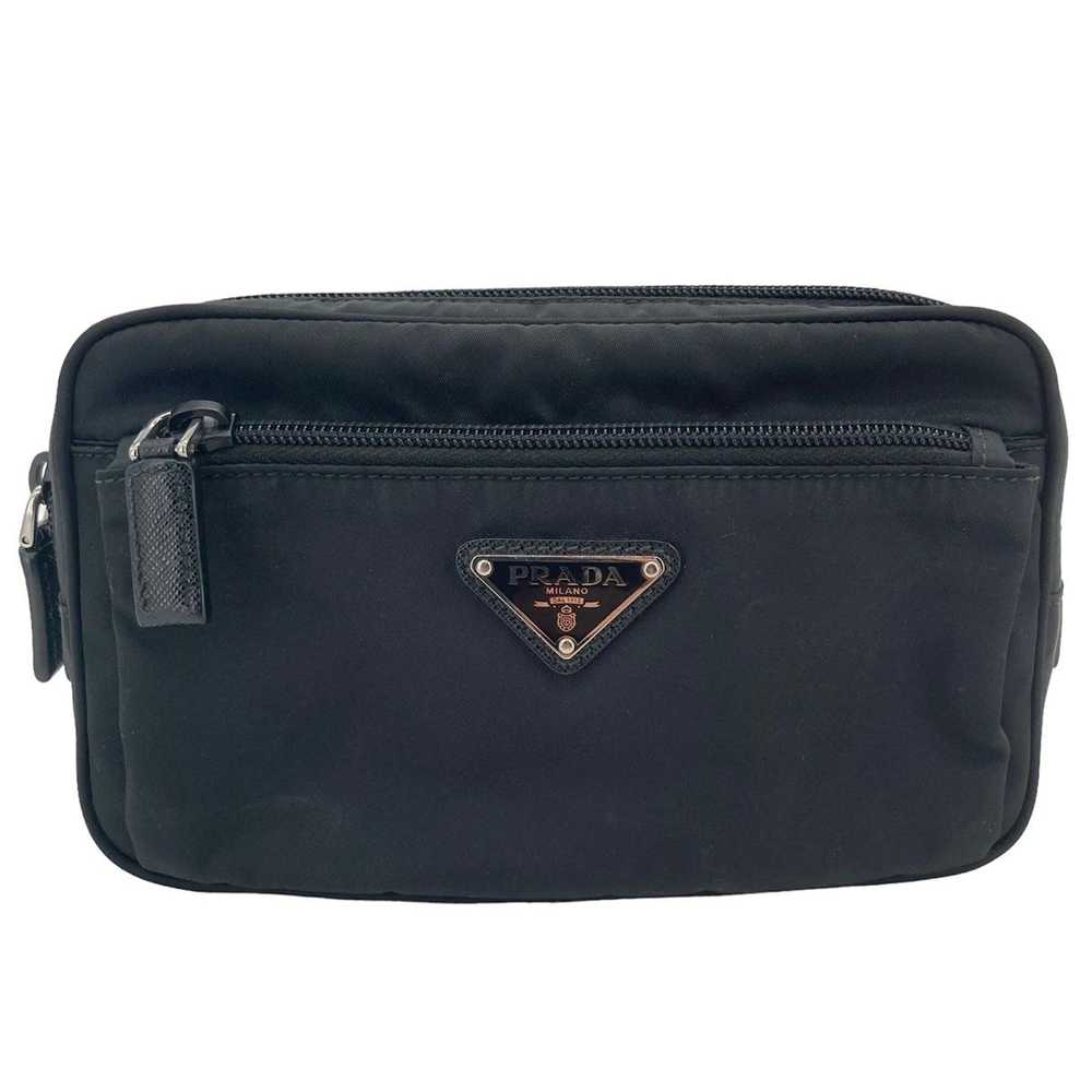 Prada Prada Nylon Belt Body Bag Waist Pouch Black - image 2