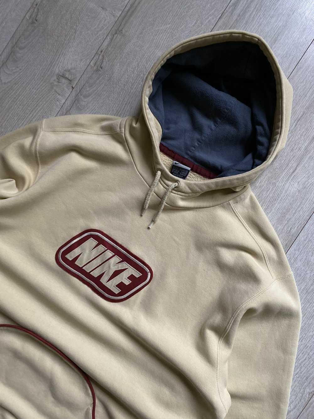 Nike × Vintage Vintage 90s Nike Oval logo Hooded … - image 2