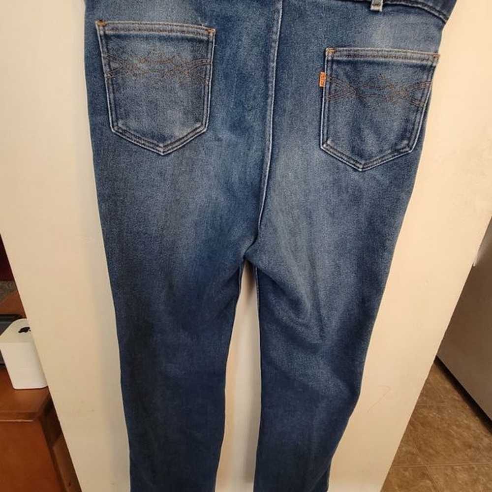 Levi's Vintage 70s/80s denim jeans orange tab wit… - image 2