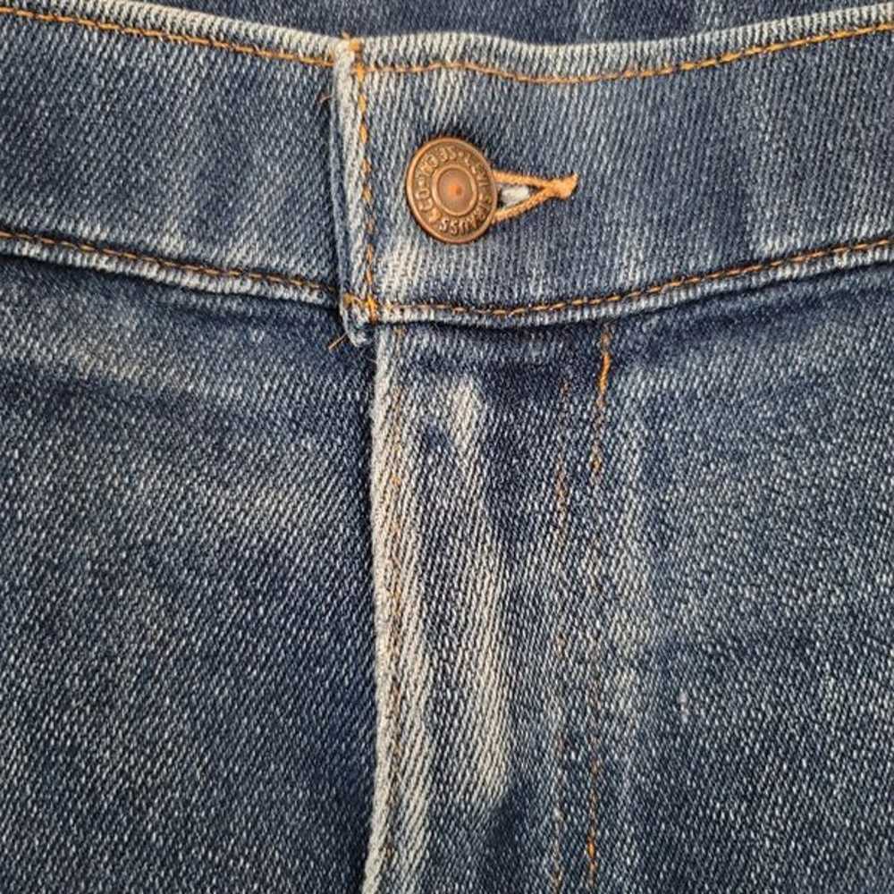 Levi's Vintage 70s/80s denim jeans orange tab wit… - image 5
