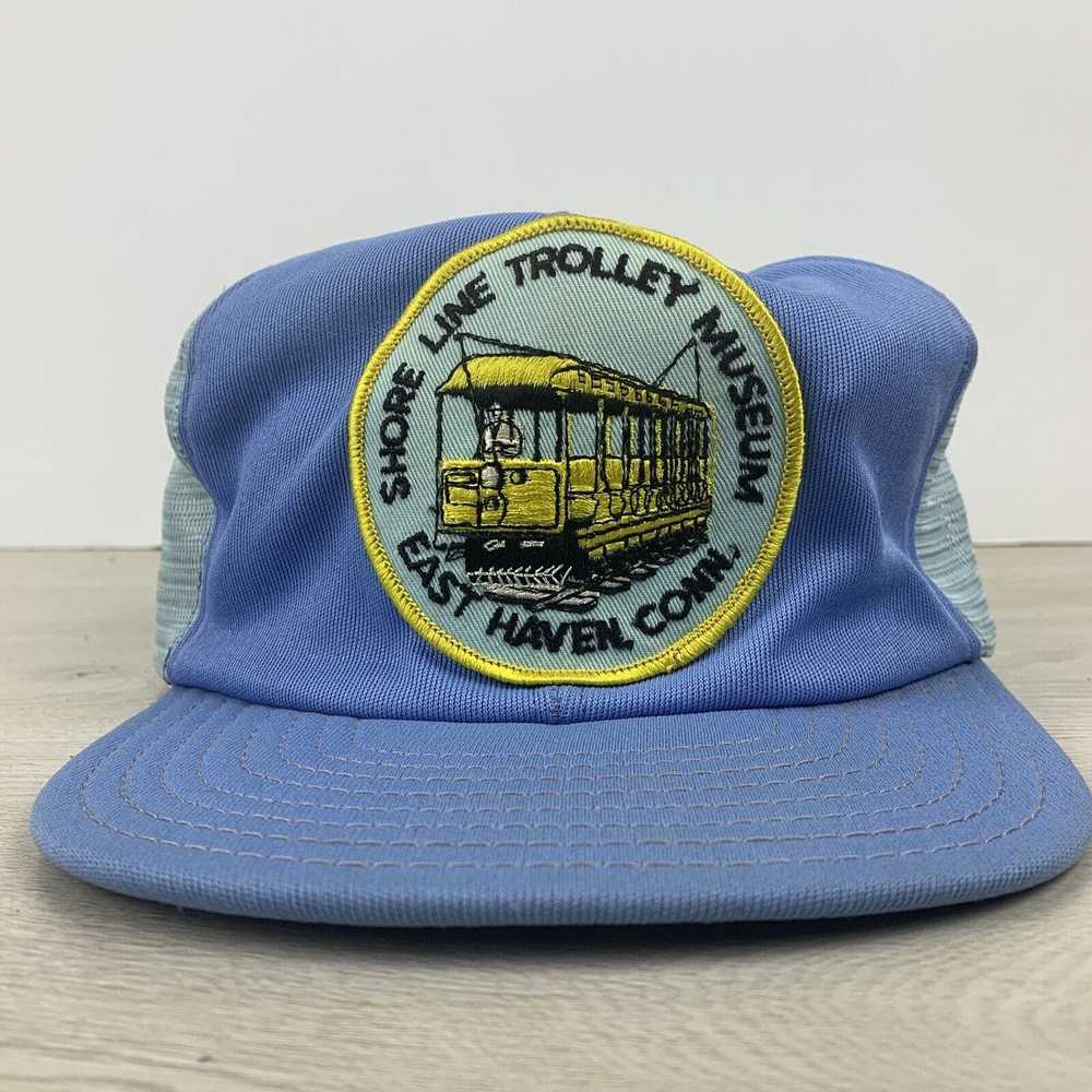 Other Shore Line Trolley Museum Hat Blue Snapback… - image 1