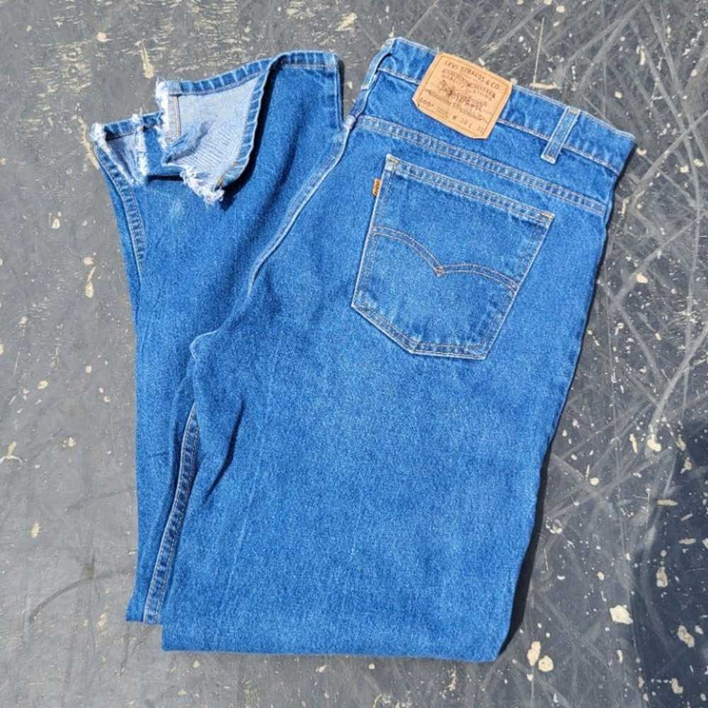 Vintage Levi's 505 USA Orange Tab Jeans - image 1