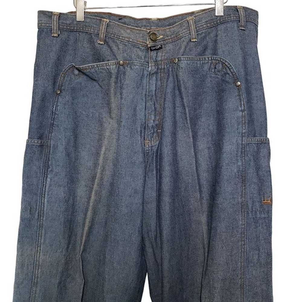 Vintage Y2K Damani Dada Baggy Jeans Denim Streetw… - image 2