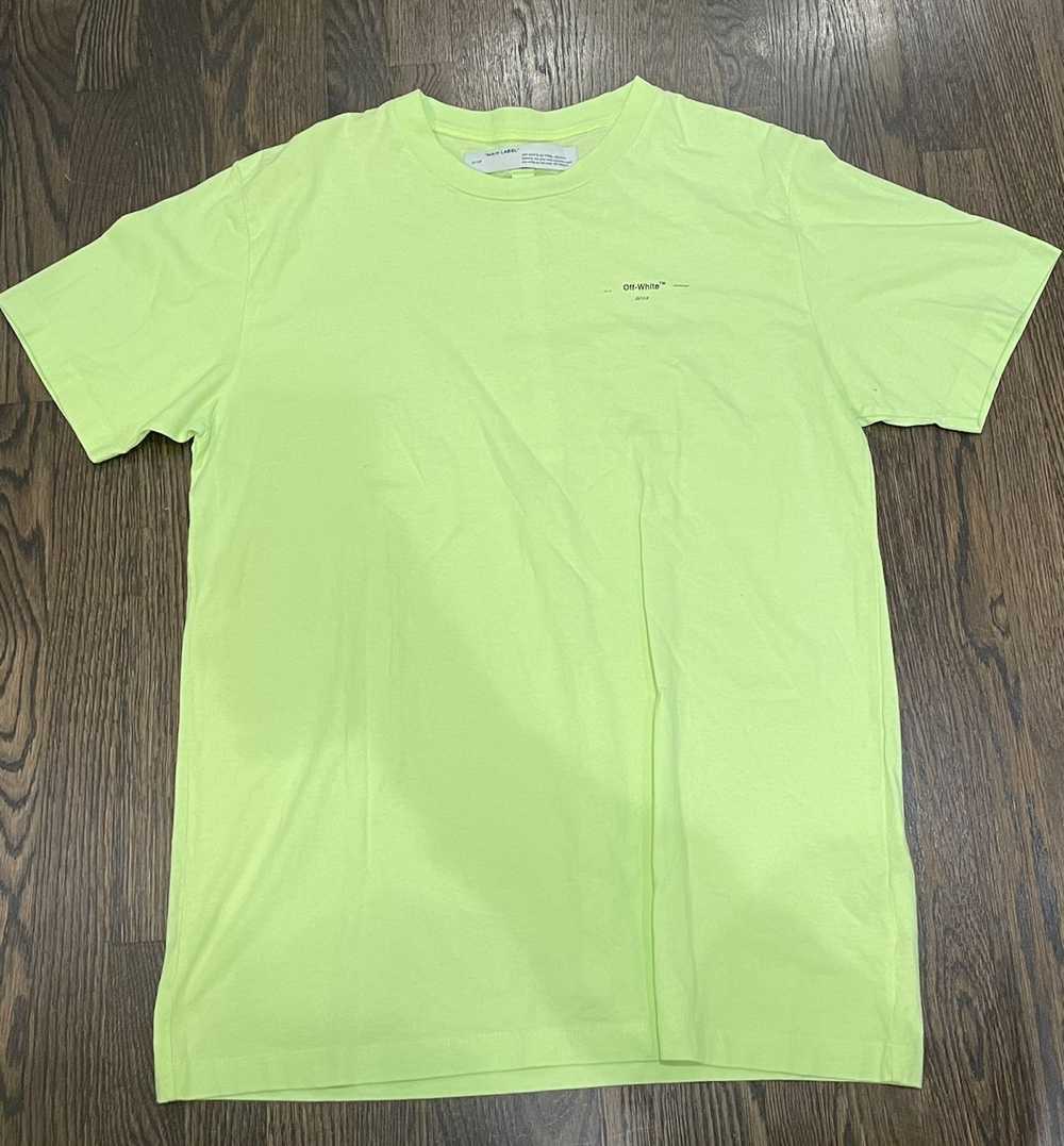 Off-White Off White Neon Green Tee - image 1