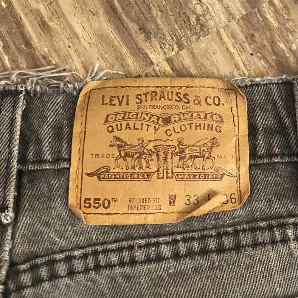 Vintage 1990s Levi’s 550 Orange Tab Faded Distres… - image 10