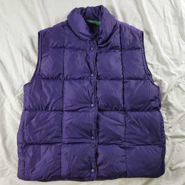 L.L. Bean LL Bean Purple Goose Down Womens Vest P… - image 1