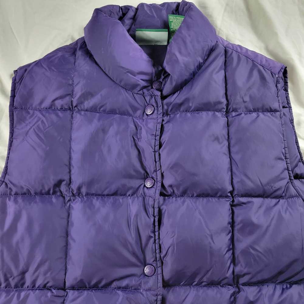 L.L. Bean LL Bean Purple Goose Down Womens Vest P… - image 3