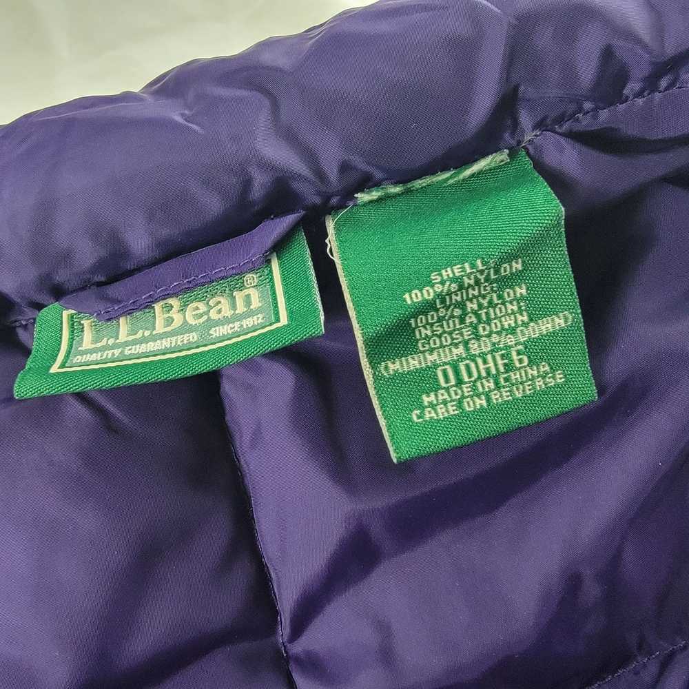 L.L. Bean LL Bean Purple Goose Down Womens Vest P… - image 5