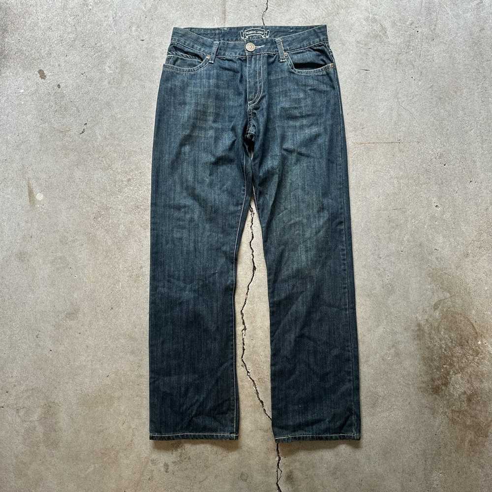 Vintage Robin jeans leather studded denim - image 3