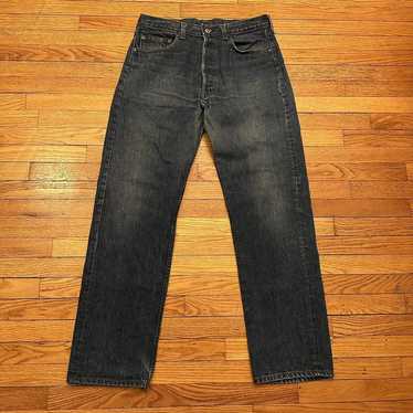 Vintage 80s Levi’s 501 Blue Denim Jeans Size 34x3… - image 1