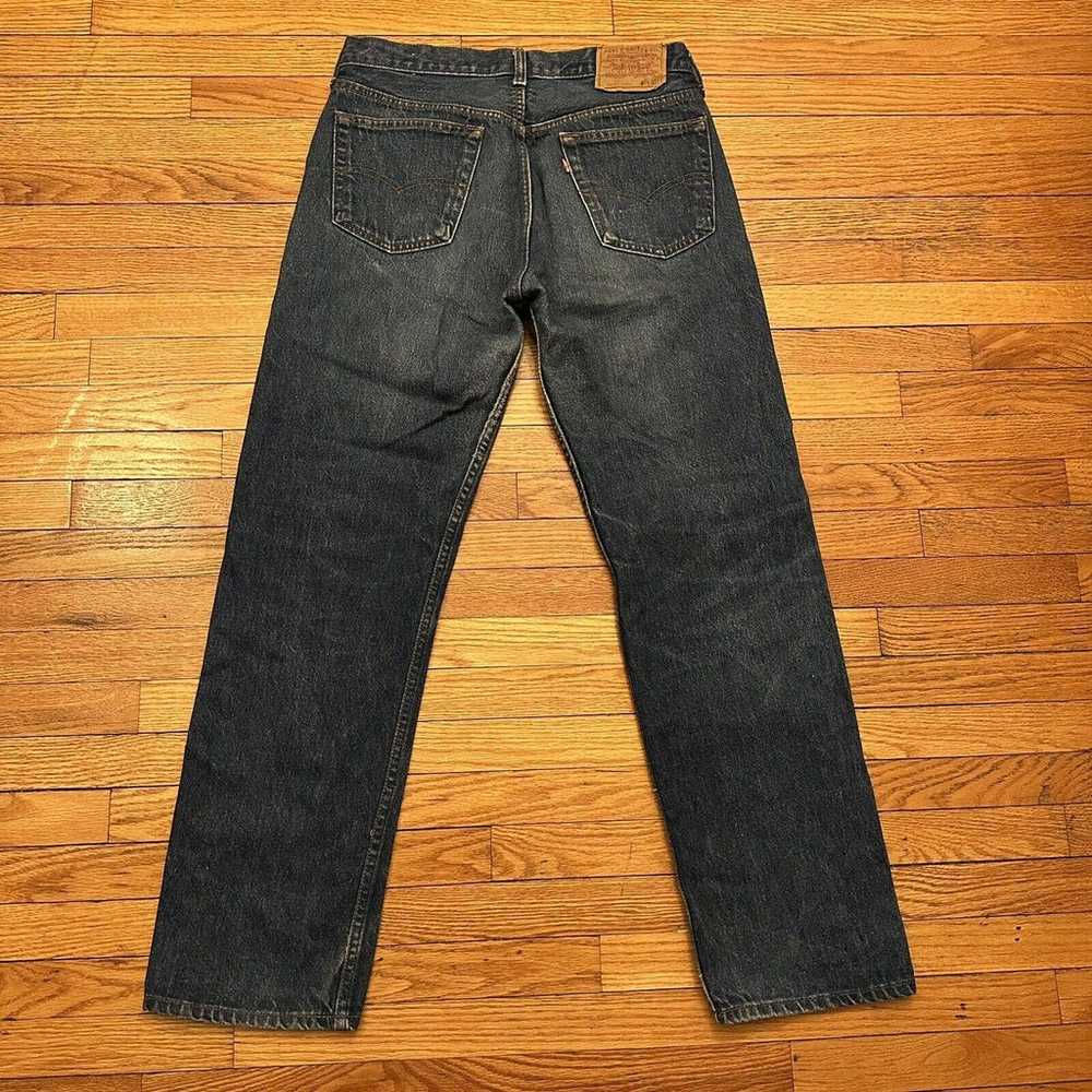 Vintage 80s Levi’s 501 Blue Denim Jeans Size 34x3… - image 4