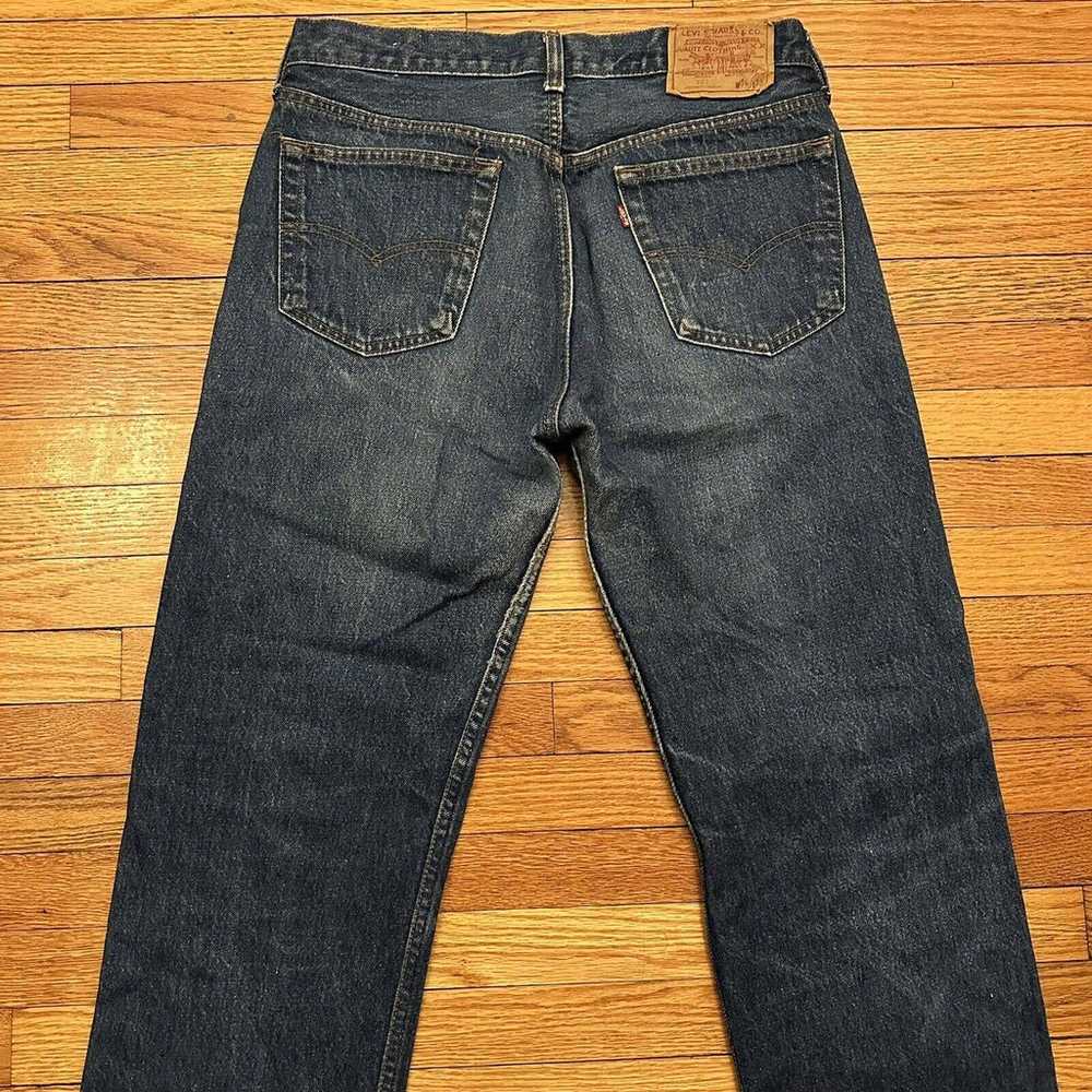 Vintage 80s Levi’s 501 Blue Denim Jeans Size 34x3… - image 5