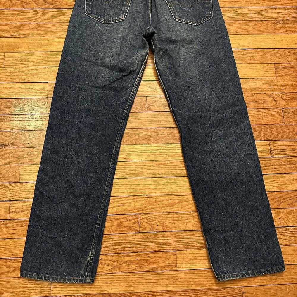 Vintage 80s Levi’s 501 Blue Denim Jeans Size 34x3… - image 6