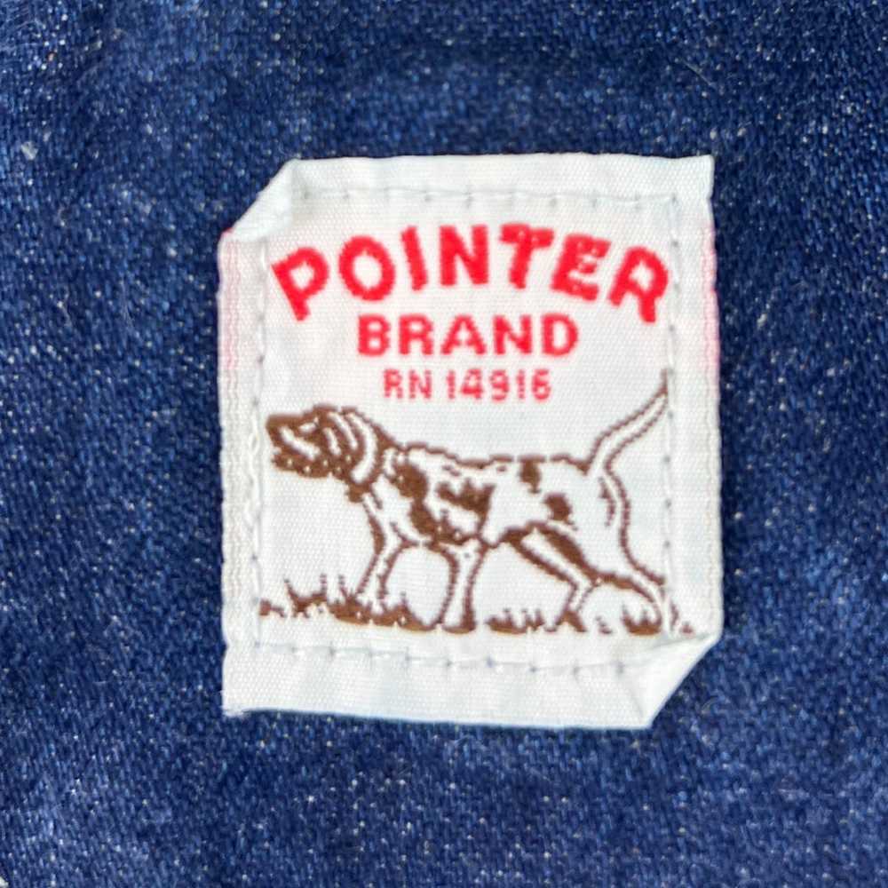 Pointer Brand Mens 36 X 30 Bib Overalls Blue Deni… - image 8