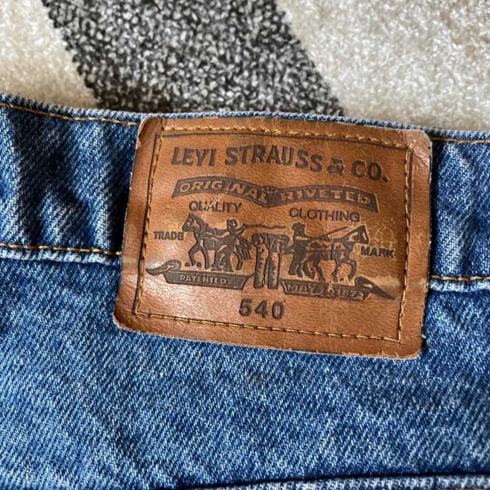 Vintage Levi’s Gold Tab 540 Discontinued Leather … - image 2