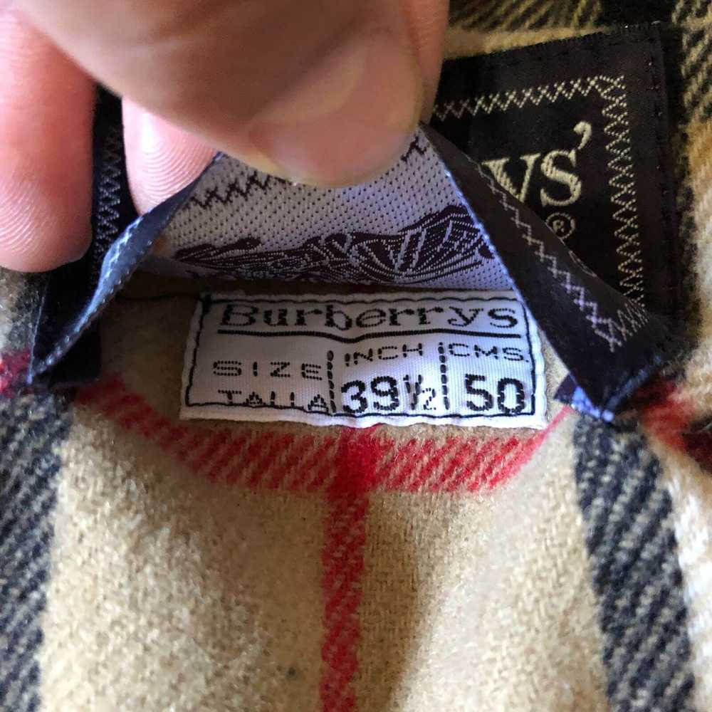 Burberry Vintage Jacket Burberry Size XL Wool BUR… - image 5