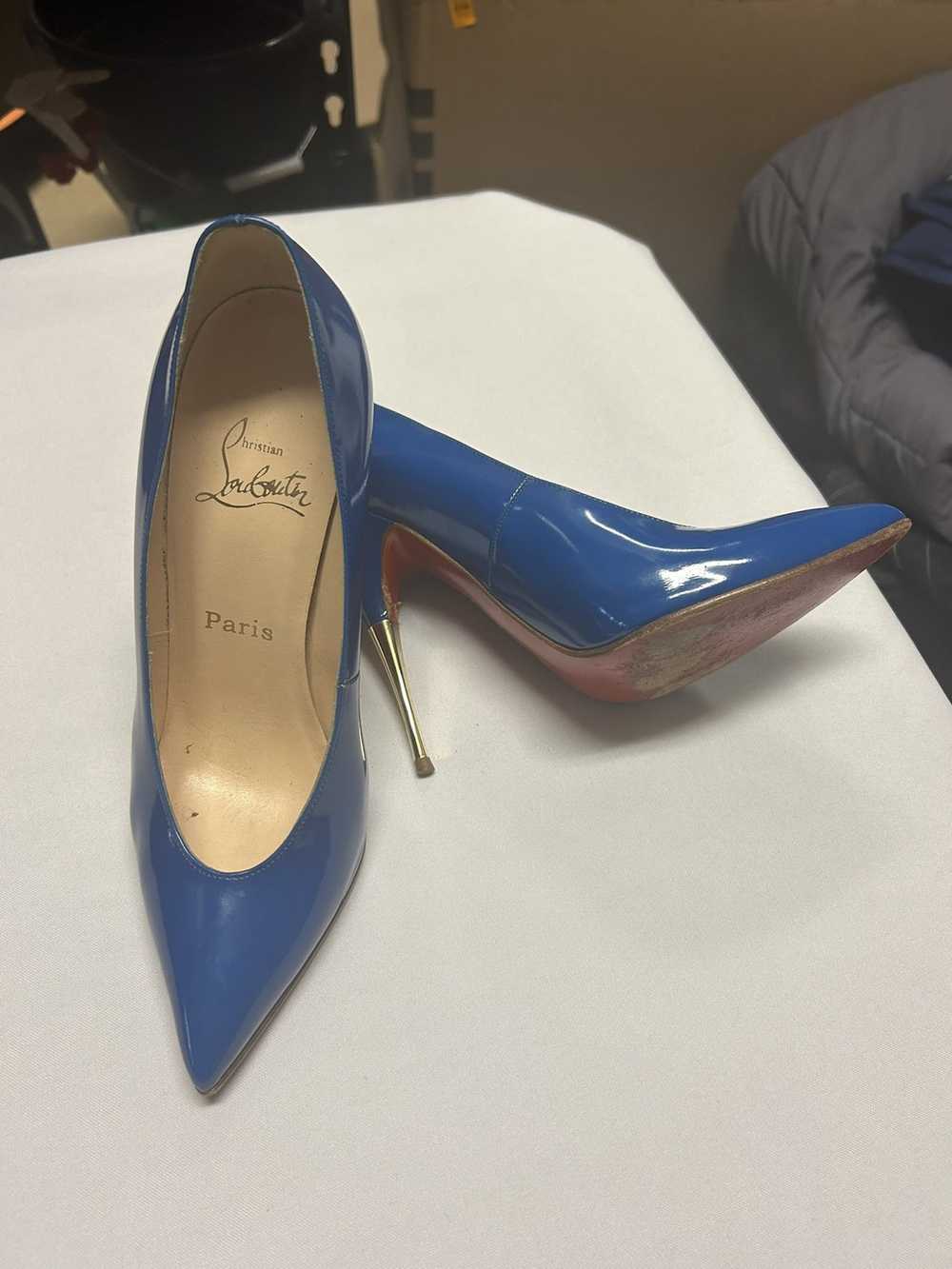 Christian Louboutin Lola Bright blue stiletto hee… - image 4