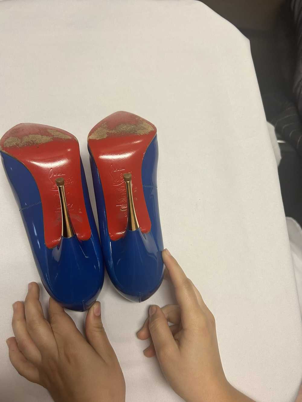 Christian Louboutin Lola Bright blue stiletto hee… - image 5