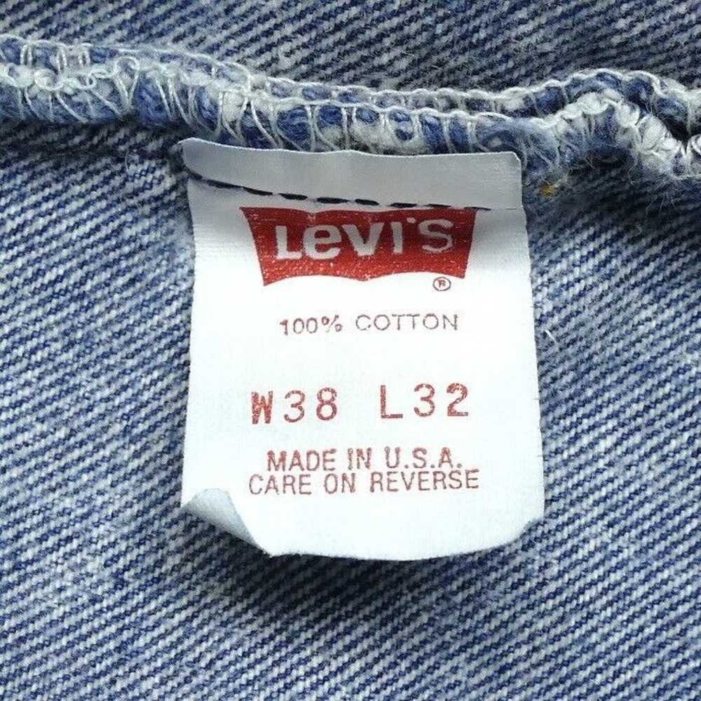 Vintage 80s 501 Levis Light Stone Wash Made In US… - image 3