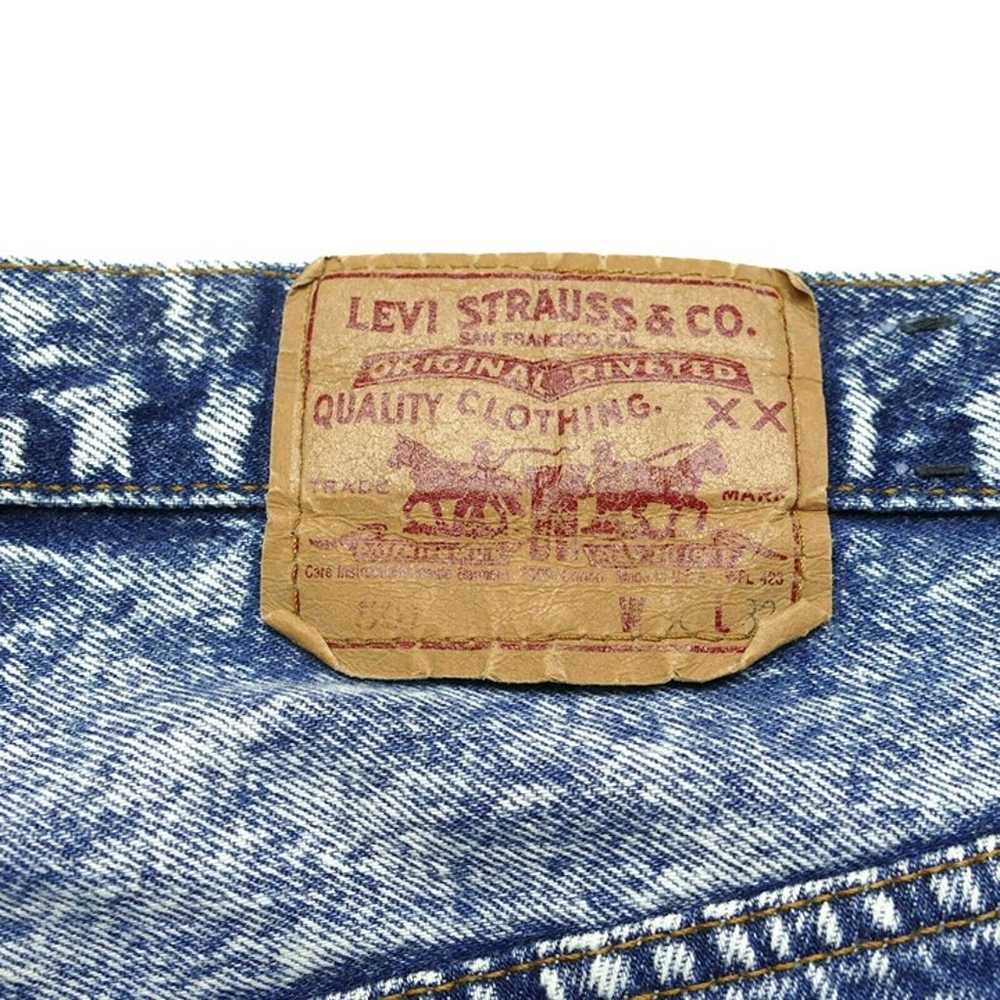 Vintage 80s 501 Levis Light Stone Wash Made In US… - image 4