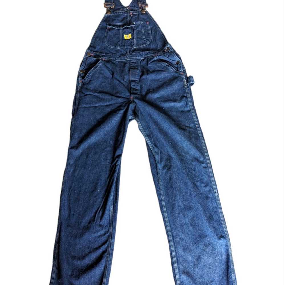 Vintage 50s Big-Dad Overalls Sanforized Denim Uti… - image 2