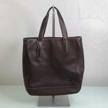 Coach Chocolate Leather triple compartment Small t