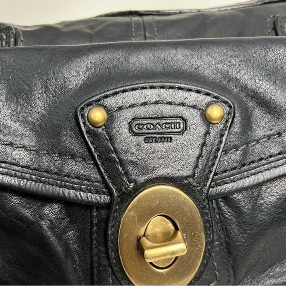 Coach Legacy Shoulder Bag Whisky Leather Purse #1… - image 4