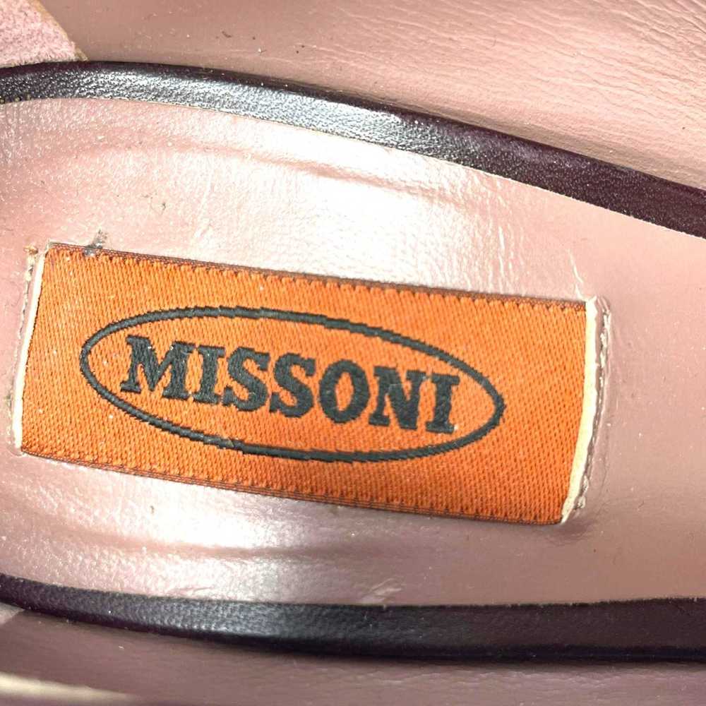 MISSONI 90s Vintage Jacquard Round Toe Stiletto P… - image 2