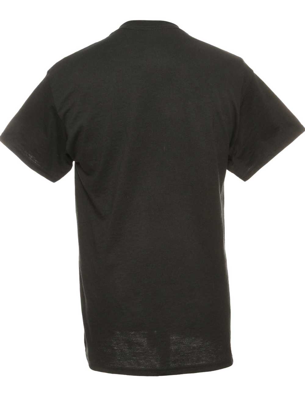 Black Gildan Printed T-shirt - M - image 2