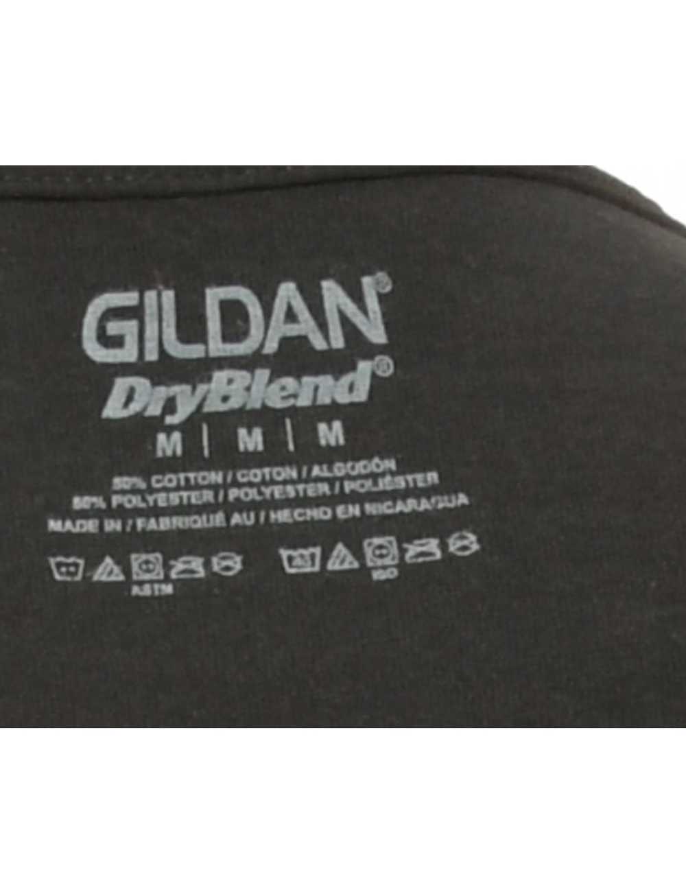 Black Gildan Printed T-shirt - M - image 4